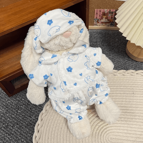 cream-pup-pajama-set-sleepy-dog-print-eye-mask-for-bashful-bunny-medium